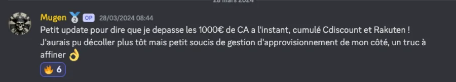 Capture partagée par un élève dans la communauté