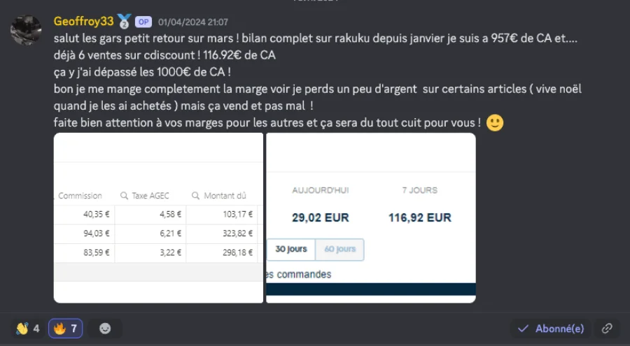 Capture partagée par un élève dans la communauté